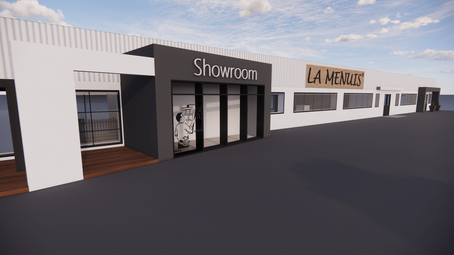 Showroom La Menuis' Noyal-Pontivy extérieur Showroom La Menuis' Noyal-Pontivy extérieur