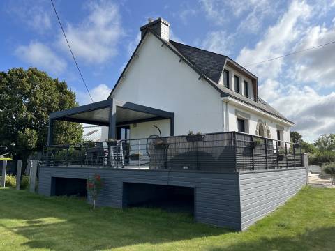 Pergola bioclimatique alu LA MENUIS' Morbihan Pontivy