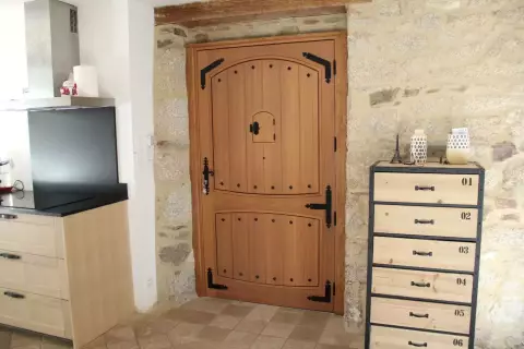 Porte d'entrée en bois Porte d'entrée en bois
